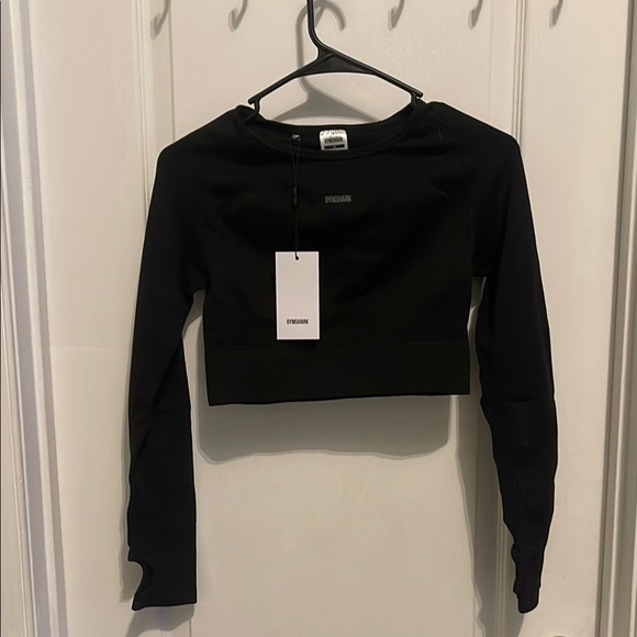 NEVER WORN: Gymshark Flex Crop Top Long Sleeve Workout Top - Picture 1 of 6